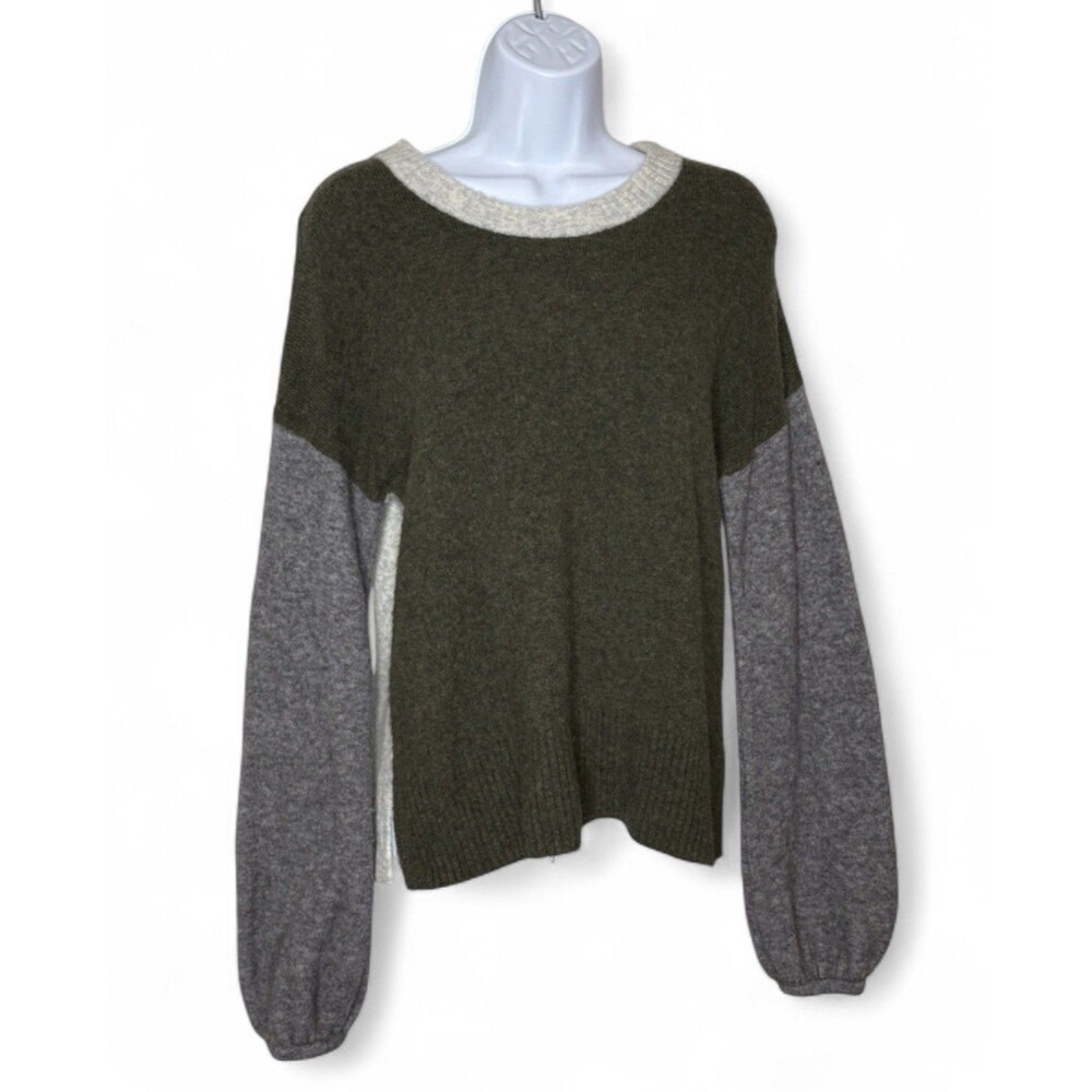 Madewell Colorblock Payton Pullover Sweater Coziest Yarn Size XS - Picture 2 of 5